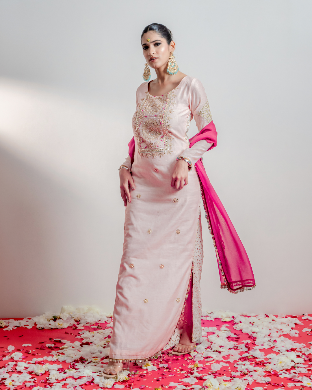 "Gulabi" Straight Kaftan Dress