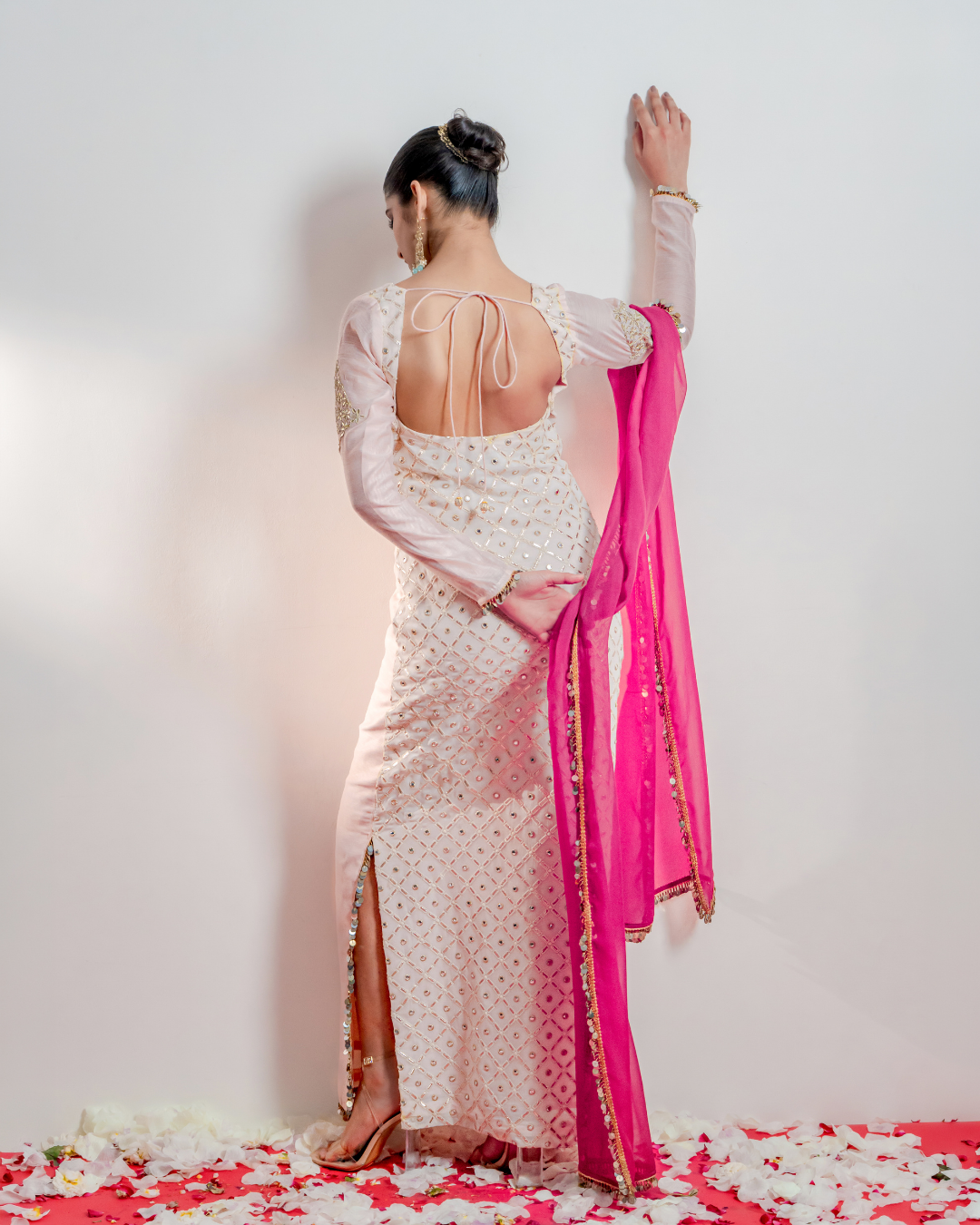 "Gulabi" Straight Kaftan Dress