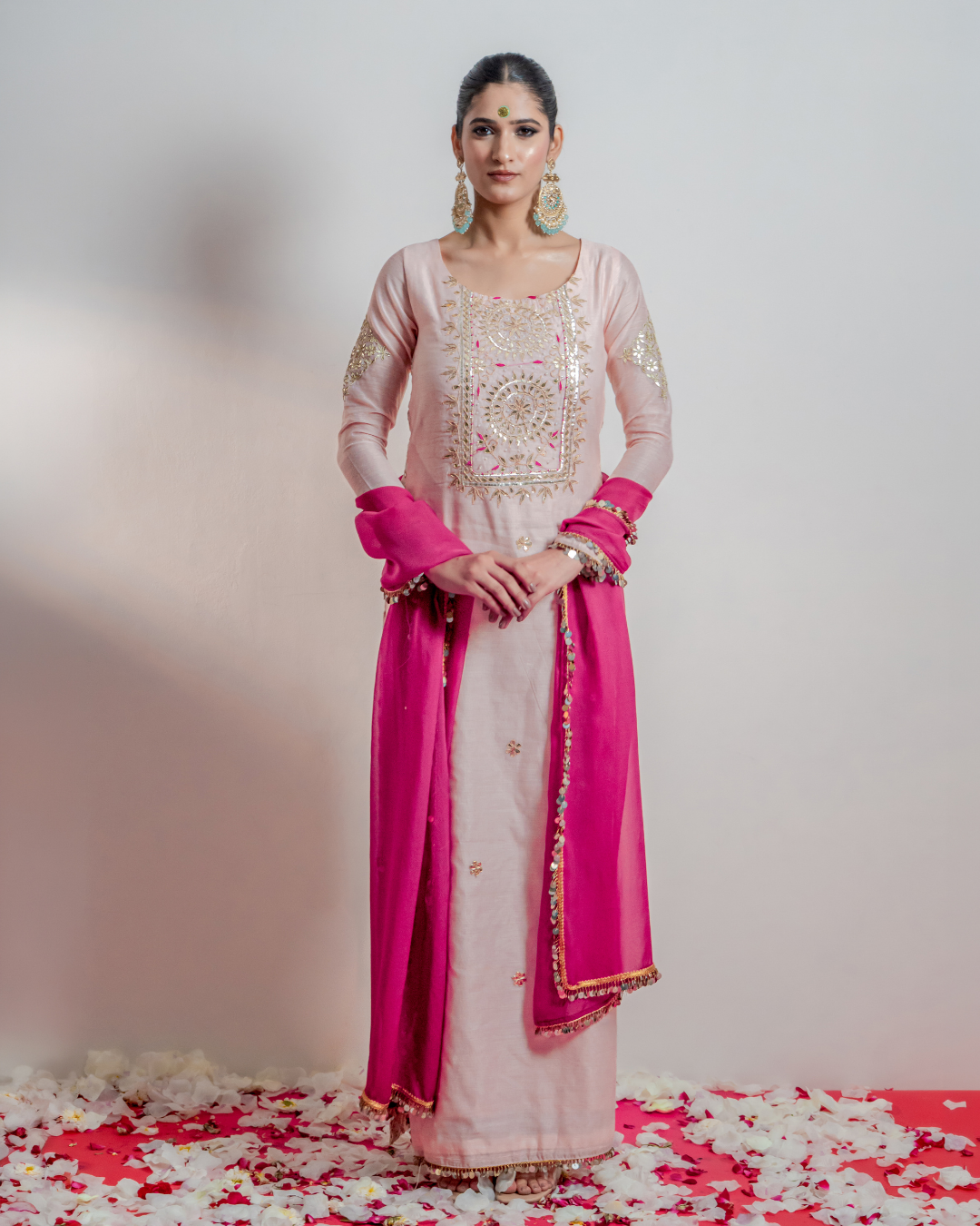 "Gulabi" Straight Kaftan Dress