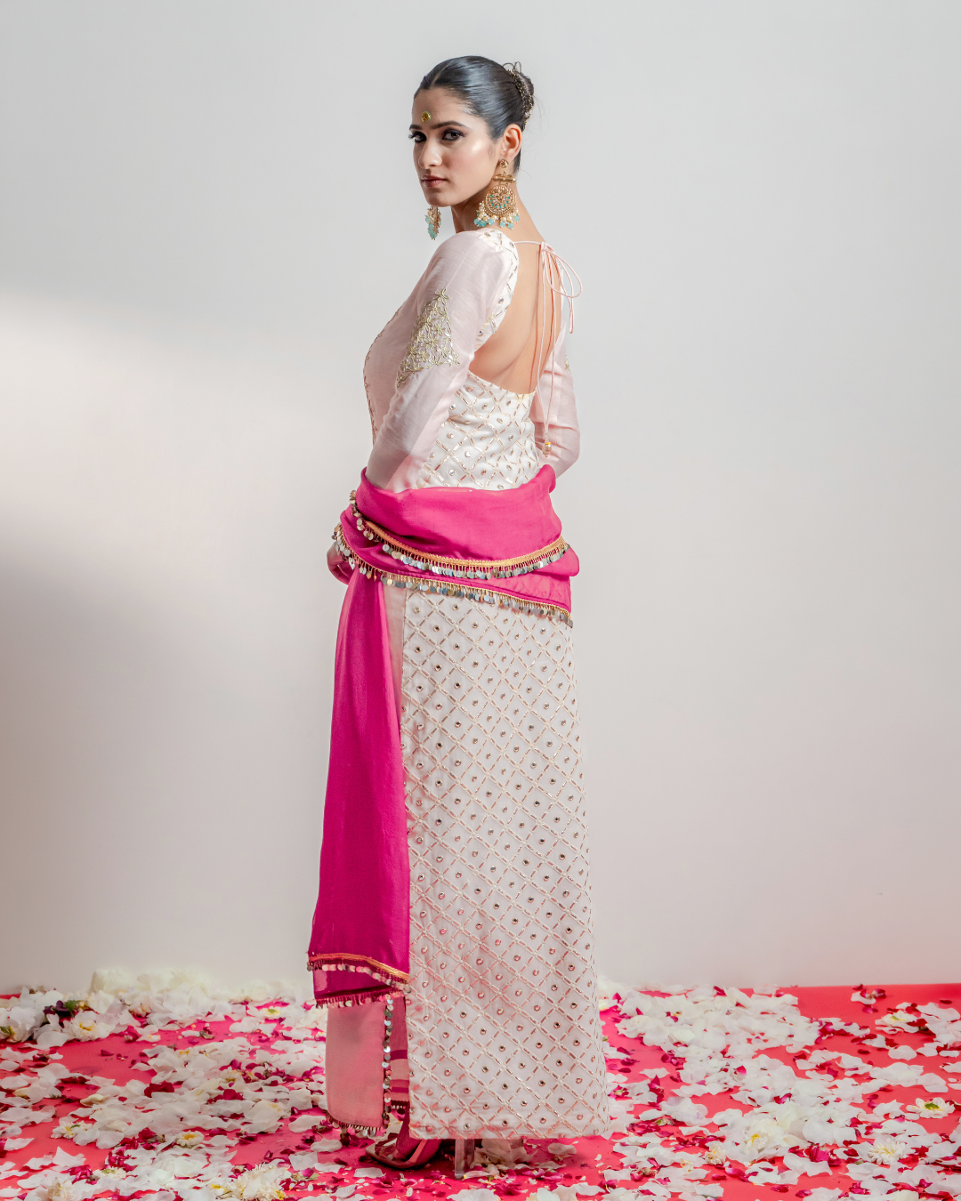 "Gulabi" Straight Kaftan Dress