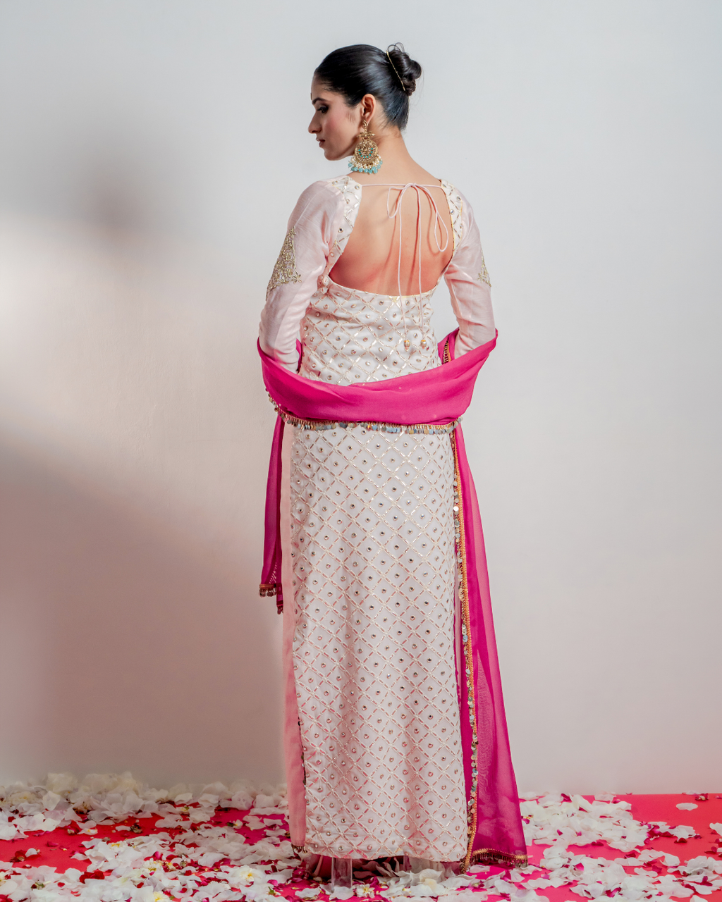 "Gulabi" Straight Kaftan Dress
