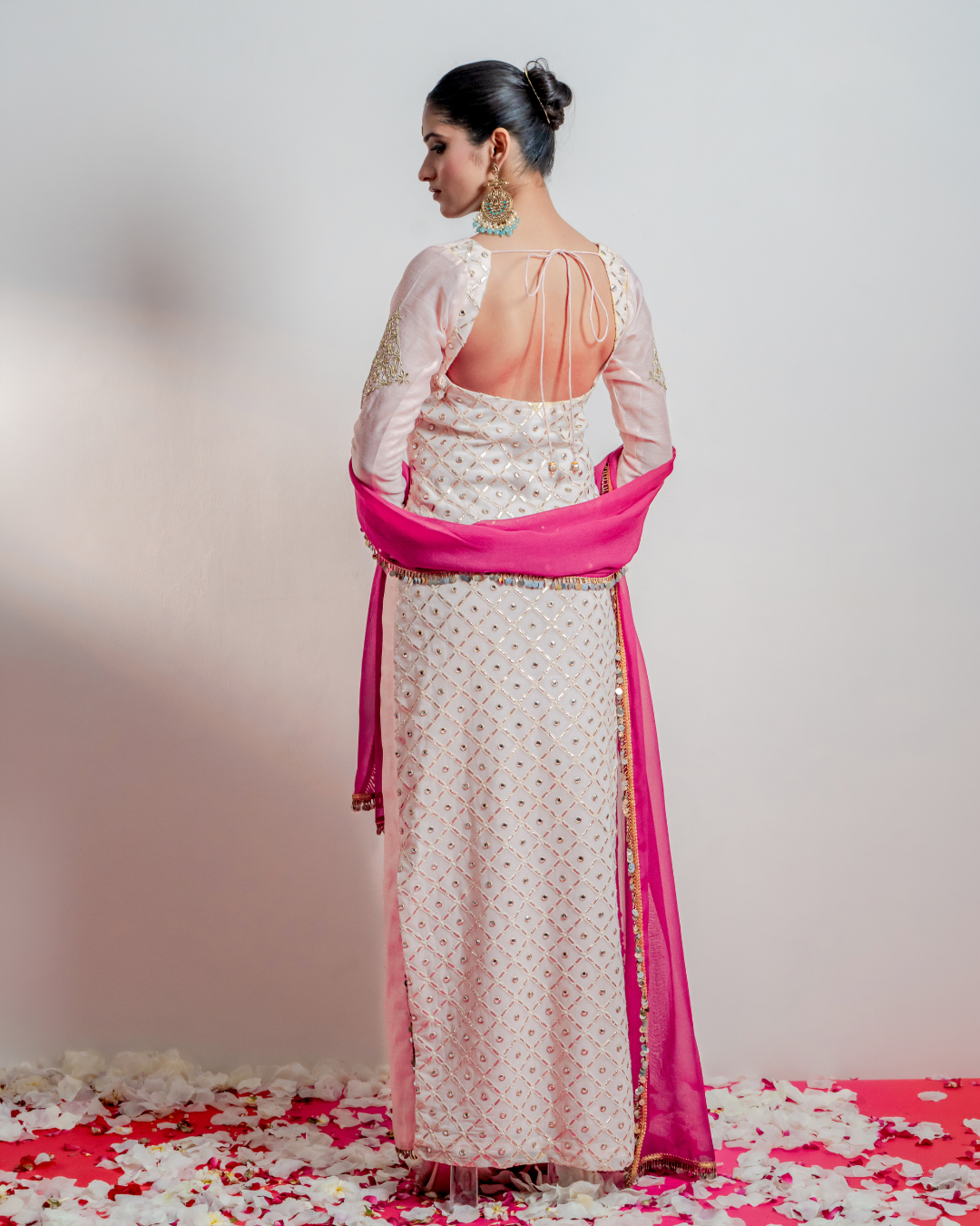 "Gulabi" Straight Kaftan Dress