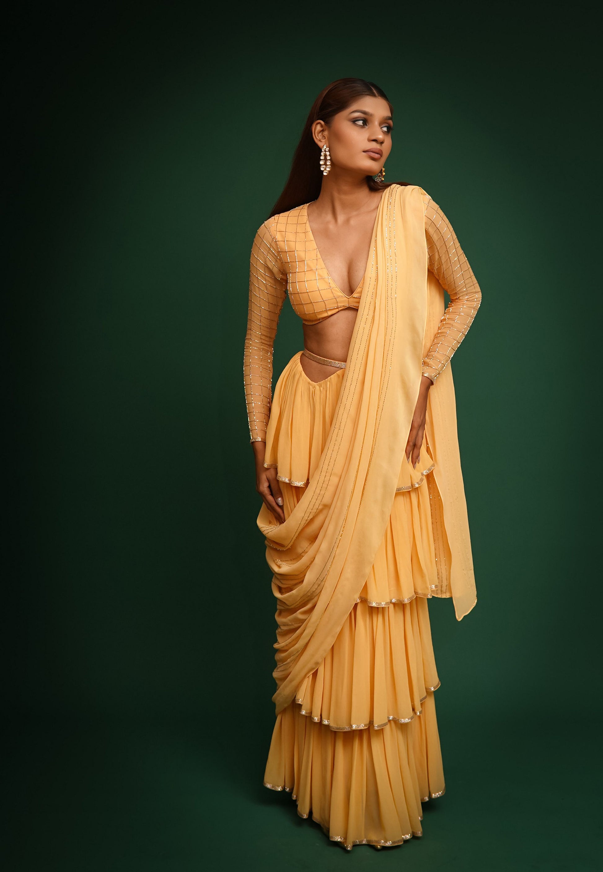 "Marigold Ruffles" 3-Piece Set