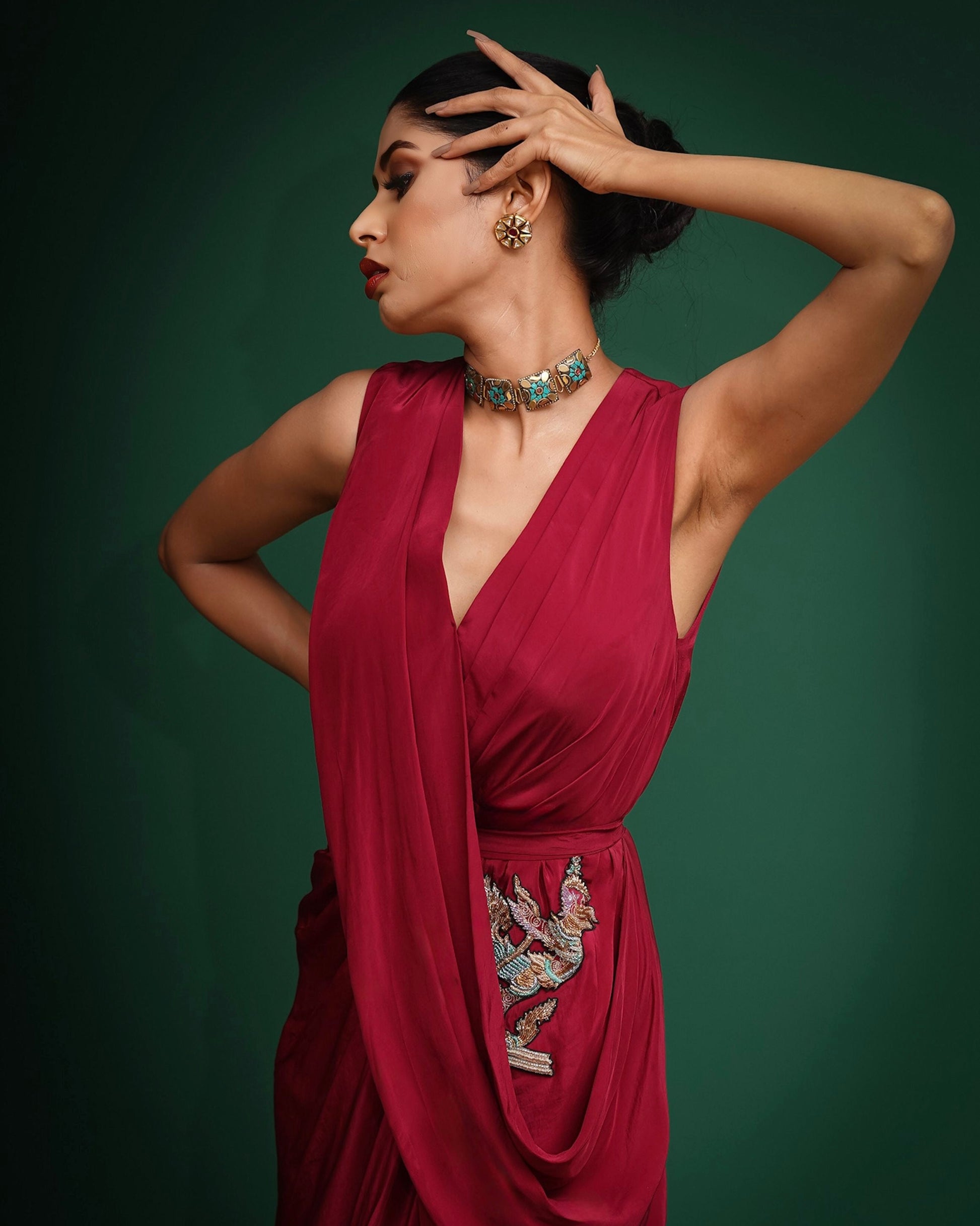 "Garuda" Draped Dress