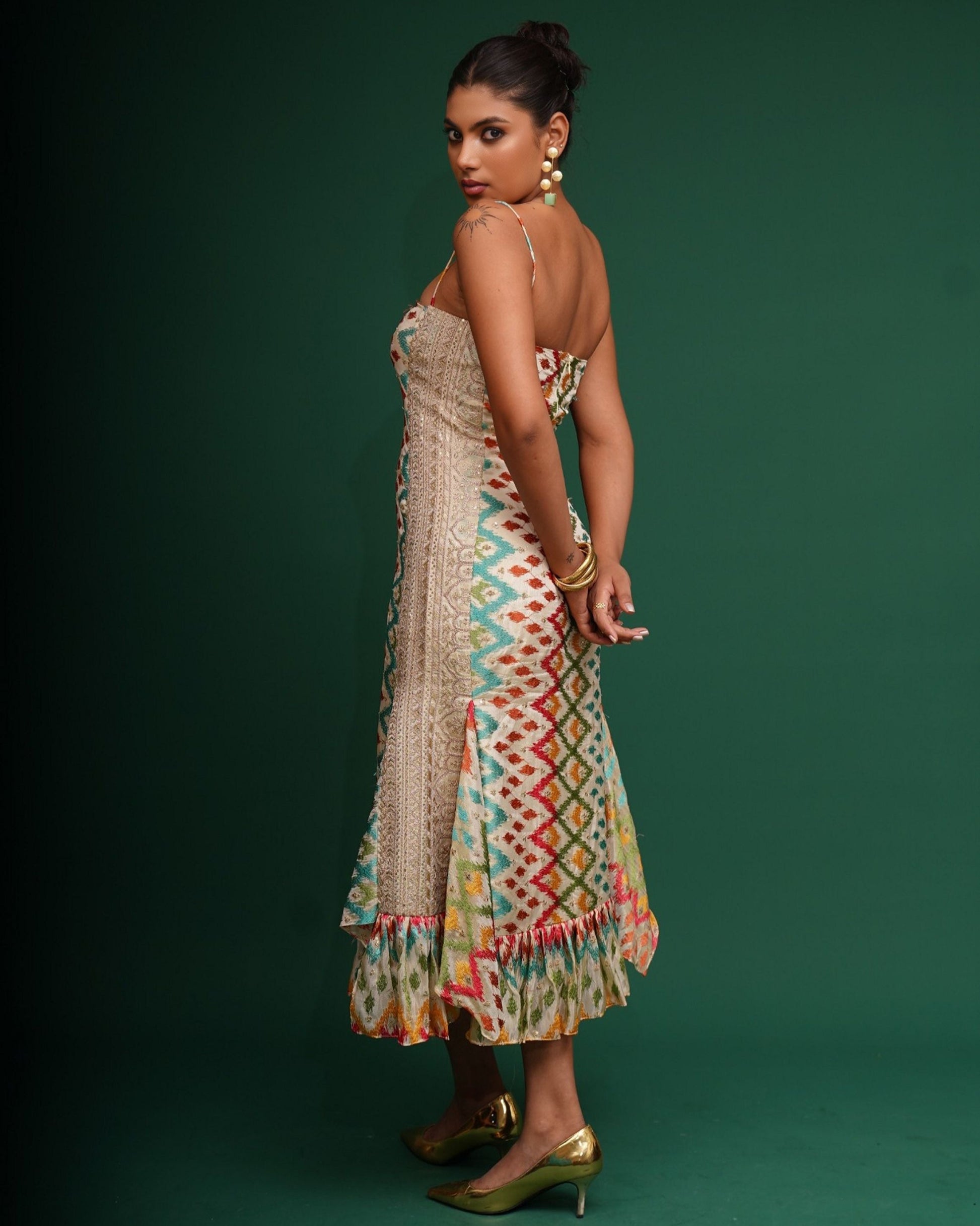 "Mudmee Ikat" Dress