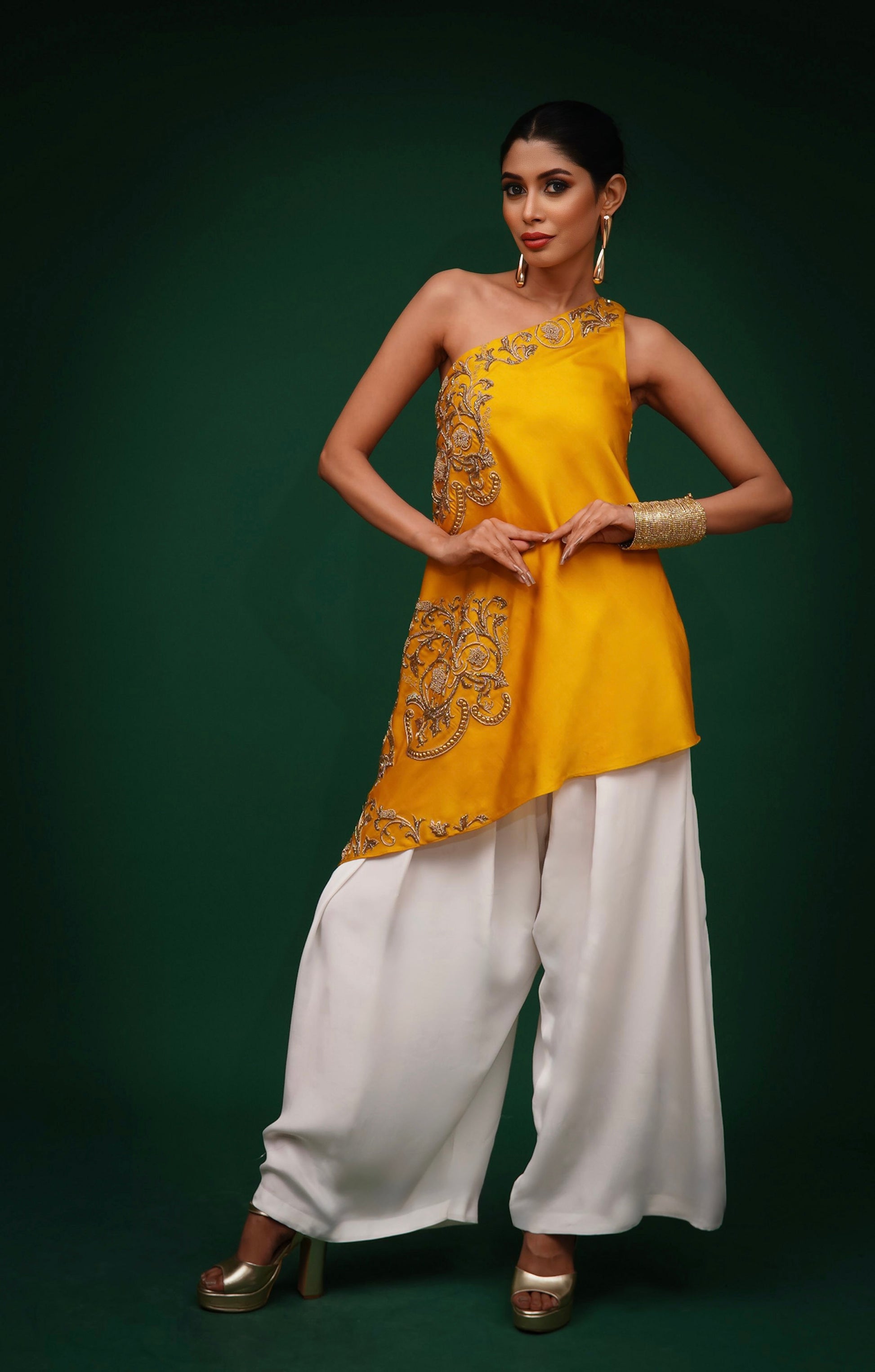 "Bleed Yellow" Kurta Set