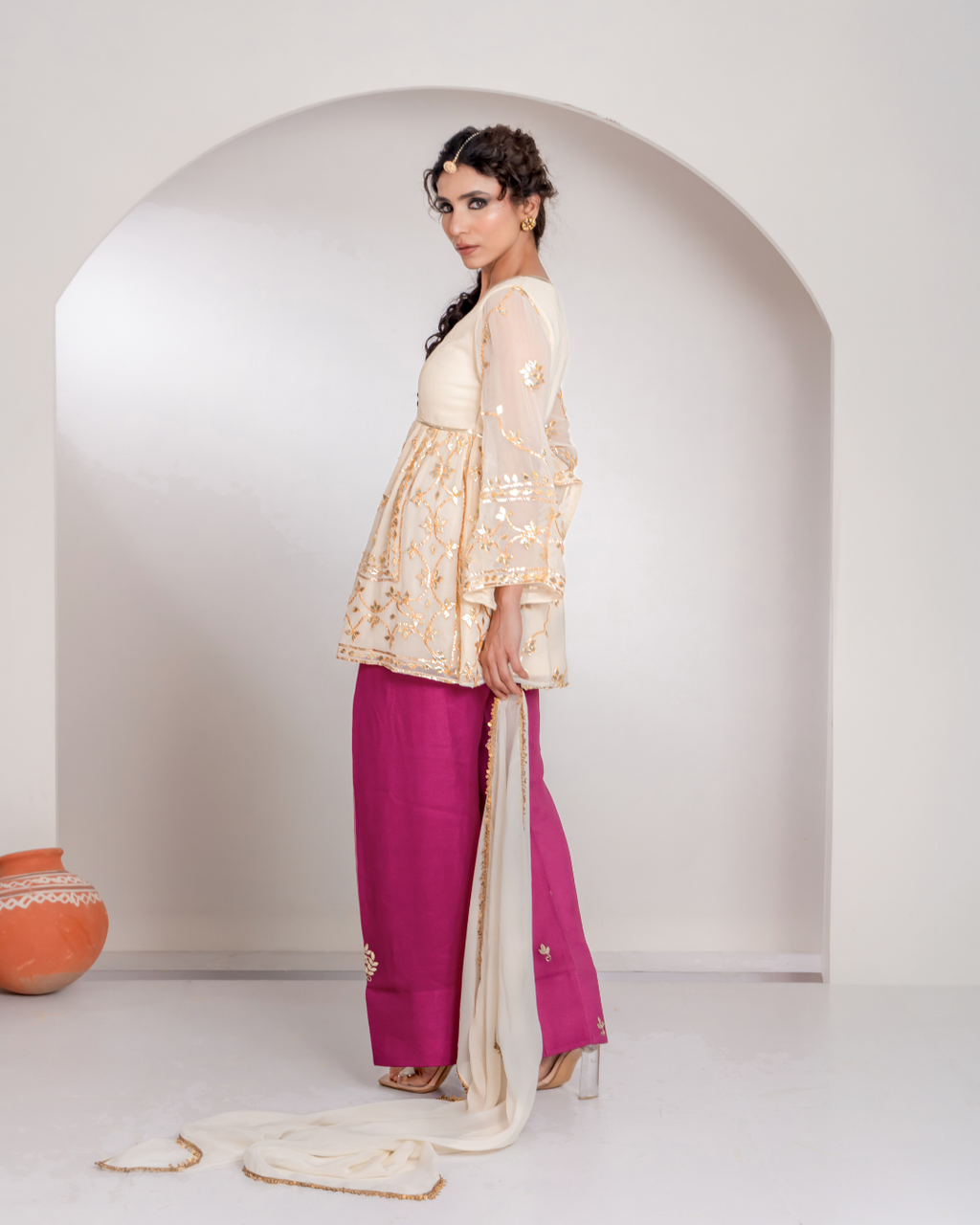 "Ujali" Kurta with Farshi Pants