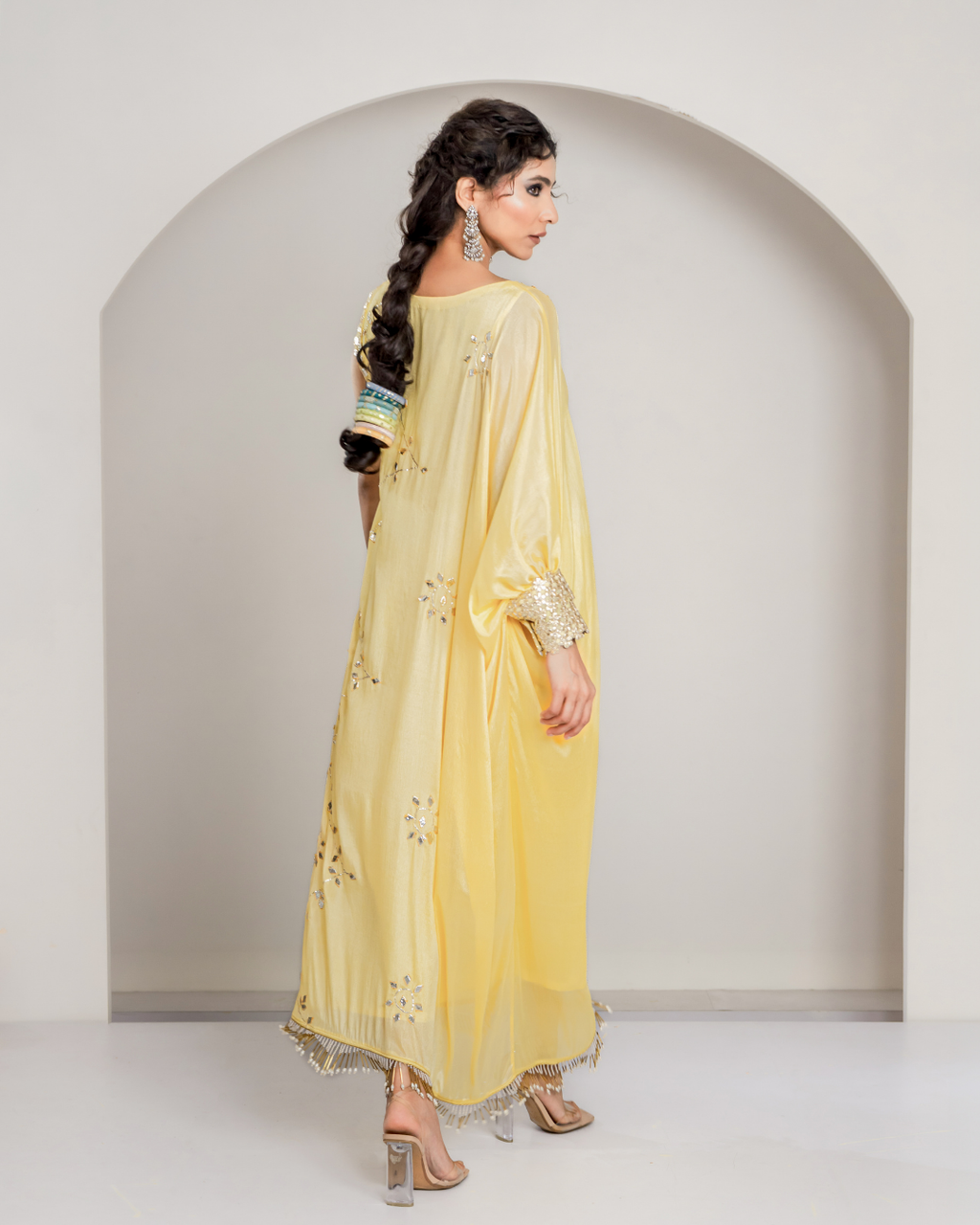 "Kesari" Asymmetrical Dress