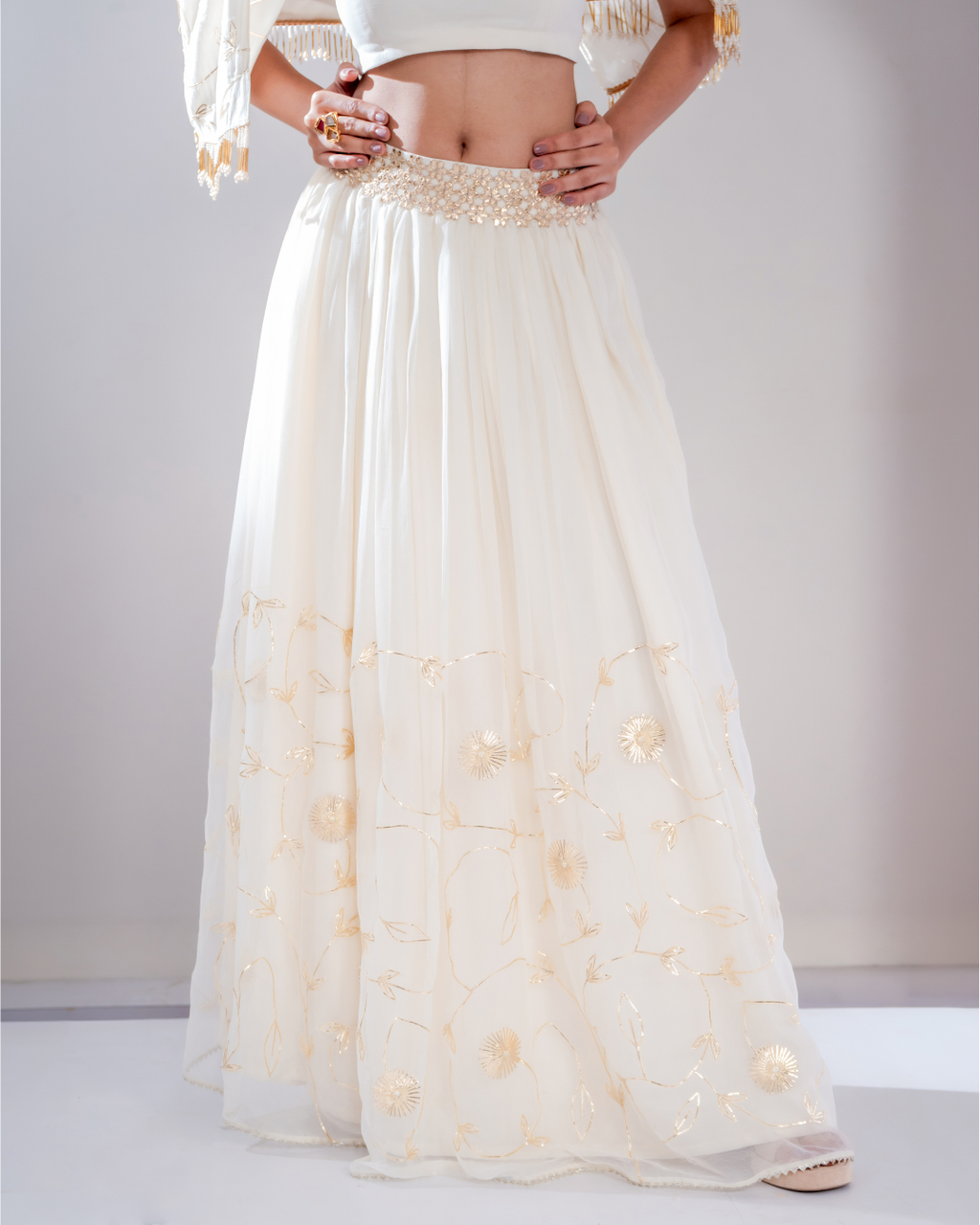 "Sunehri" Skirt & Jacket Set