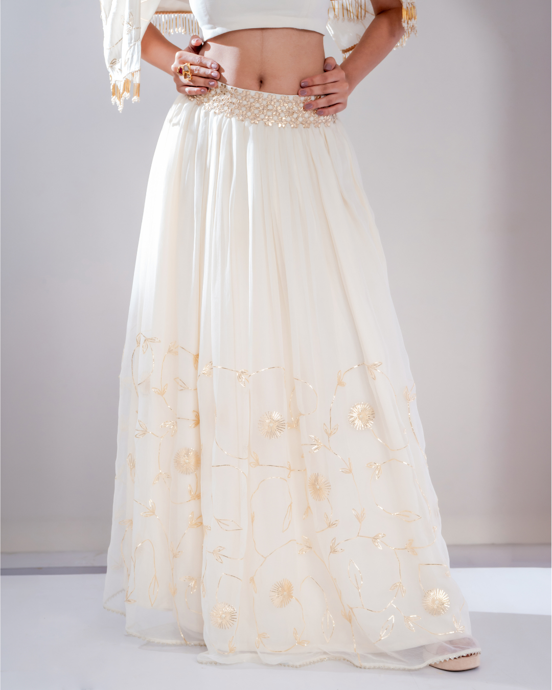 "Sunehri" Skirt & Jacket Set