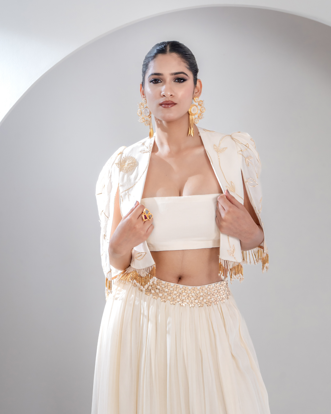 "Sunehri" Skirt & Jacket Set