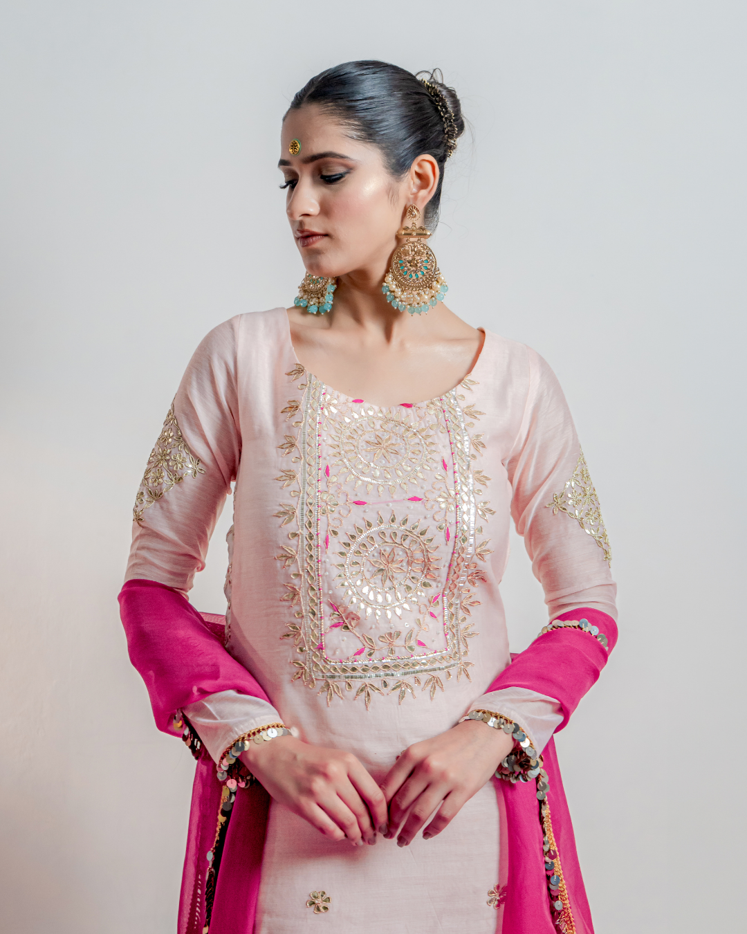 "Gulabi" Straight Kaftan Dress