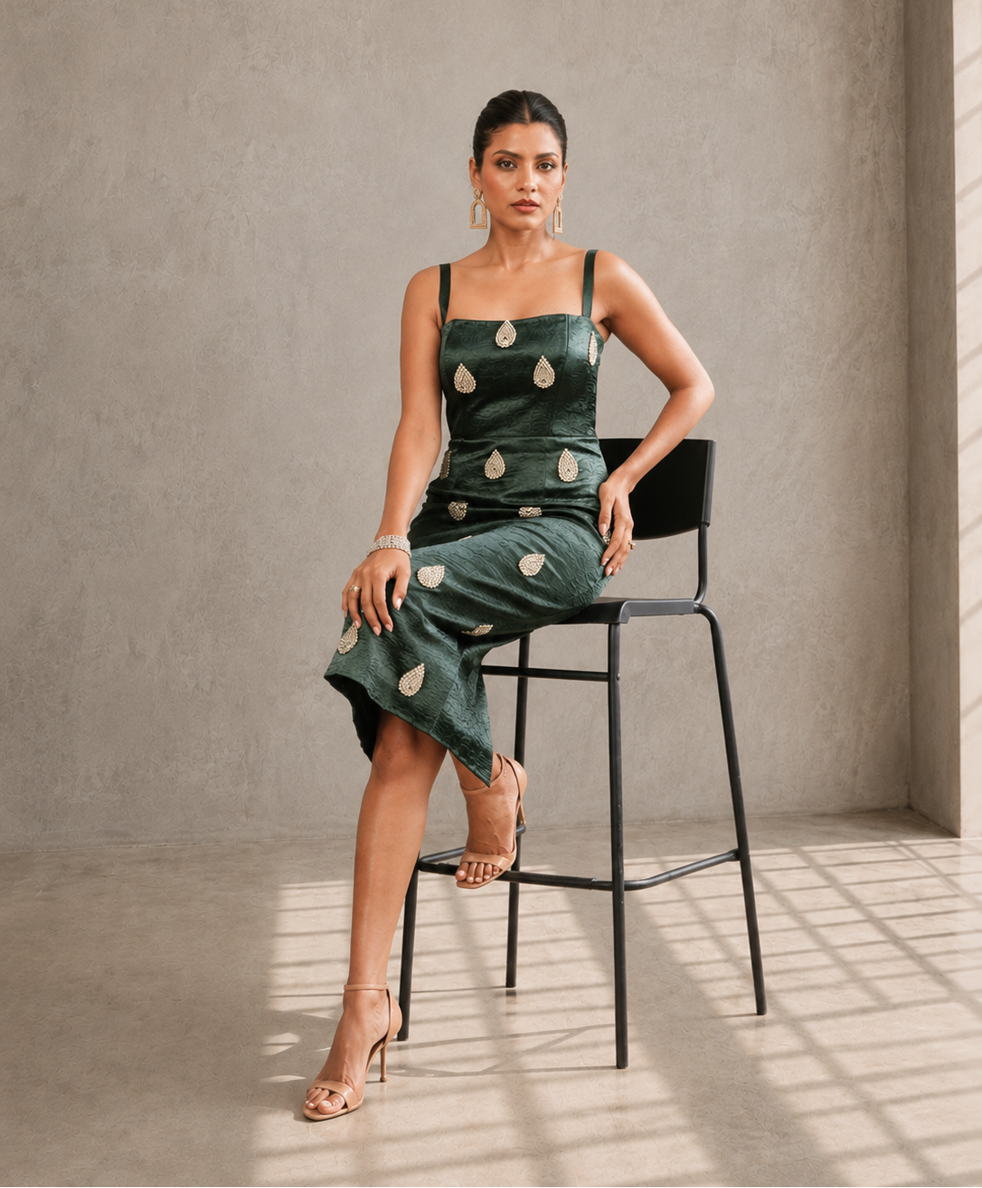 "Tear Drop" Midi Dress