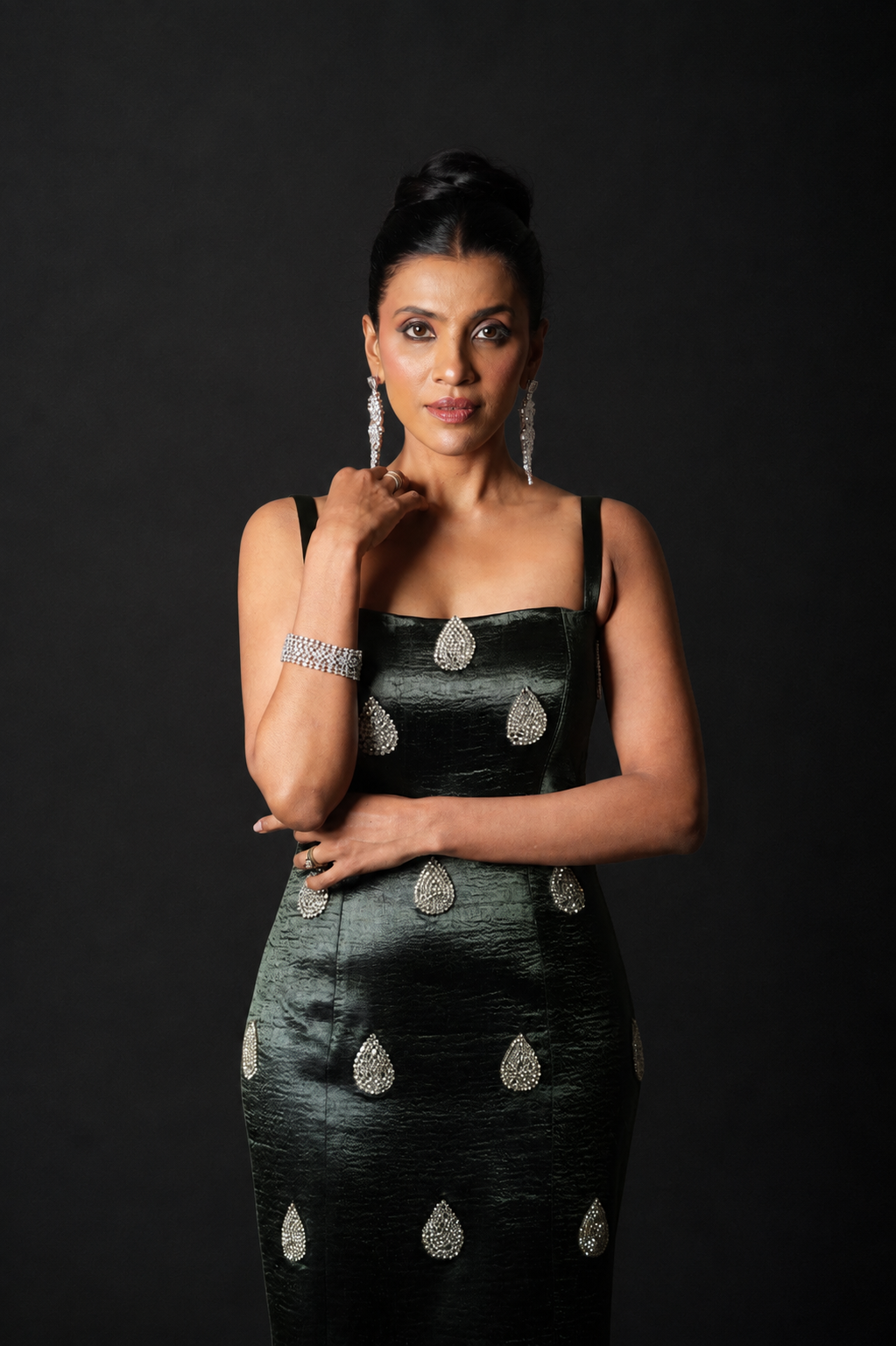 "Tear Drop" Midi Dress