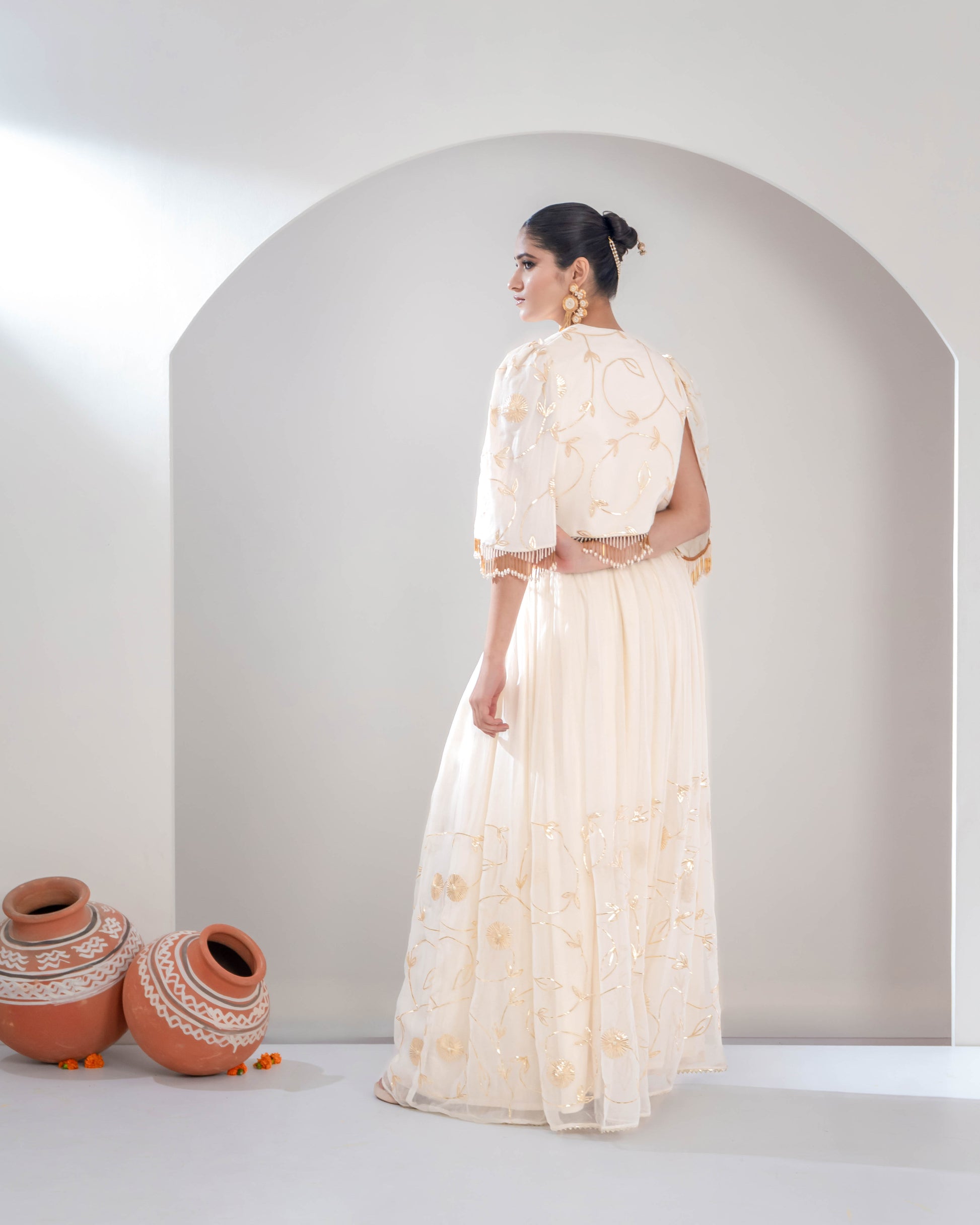 "Sunehri" Skirt & Jacket Set