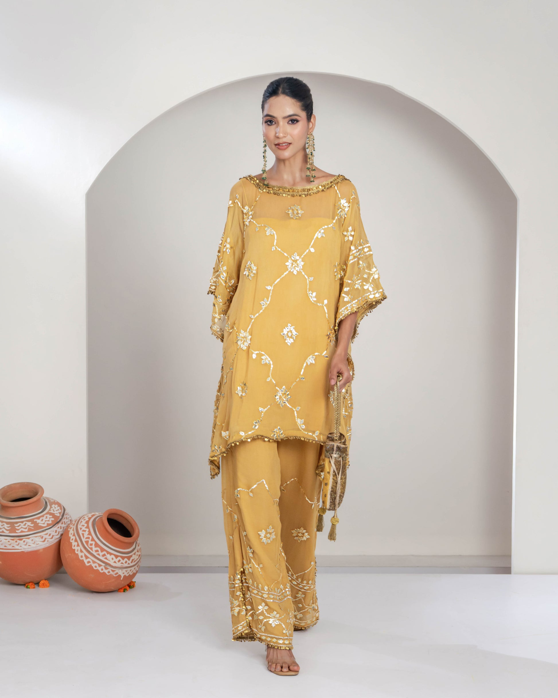 "Sohna" Kaftan style Co-ord Set