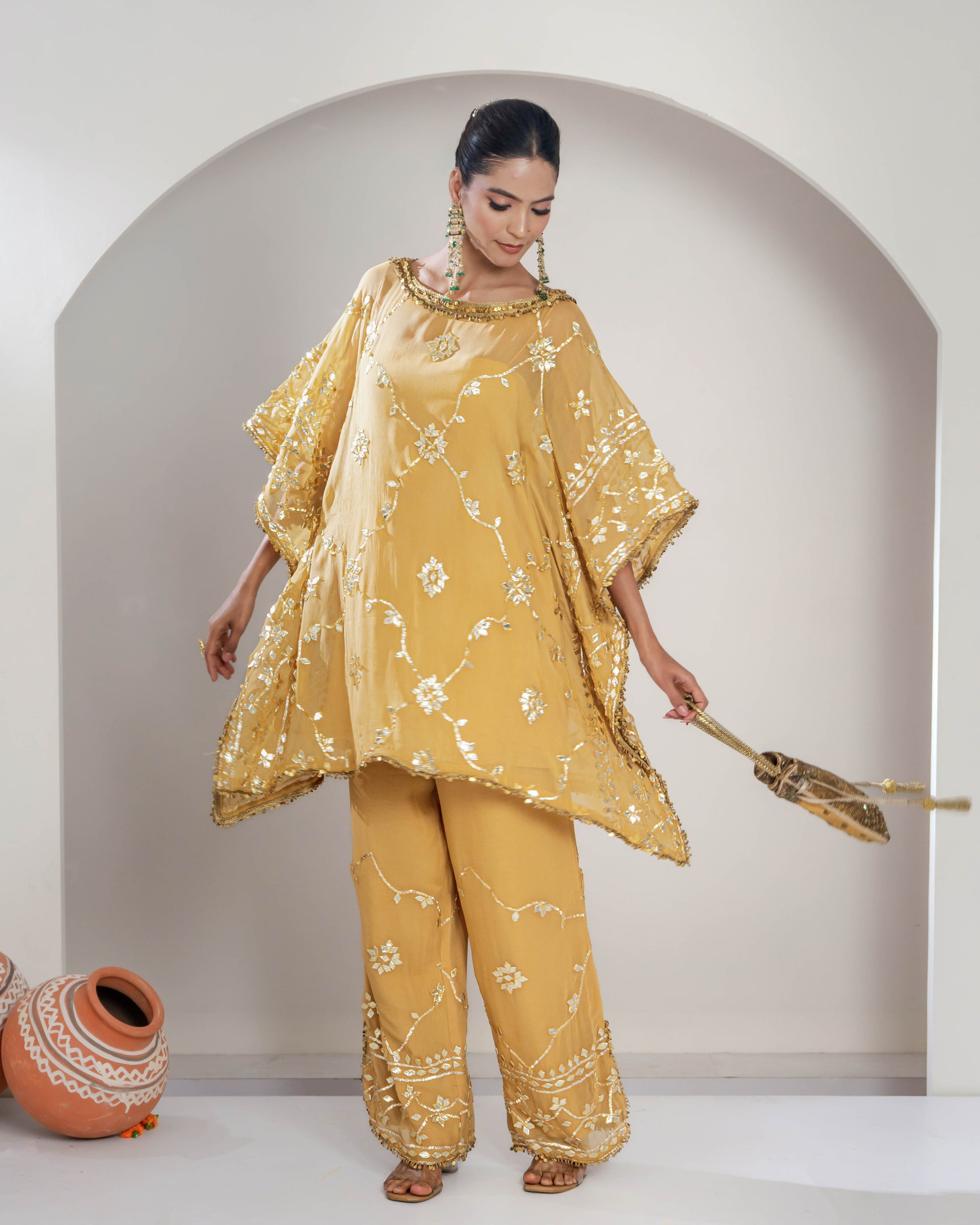 "Sohna" Kaftan style Co-ord Set