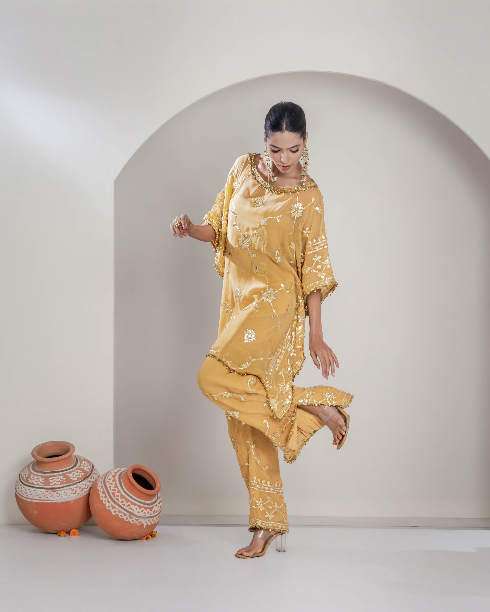 "Sohna" Kaftan style Co-ord Set