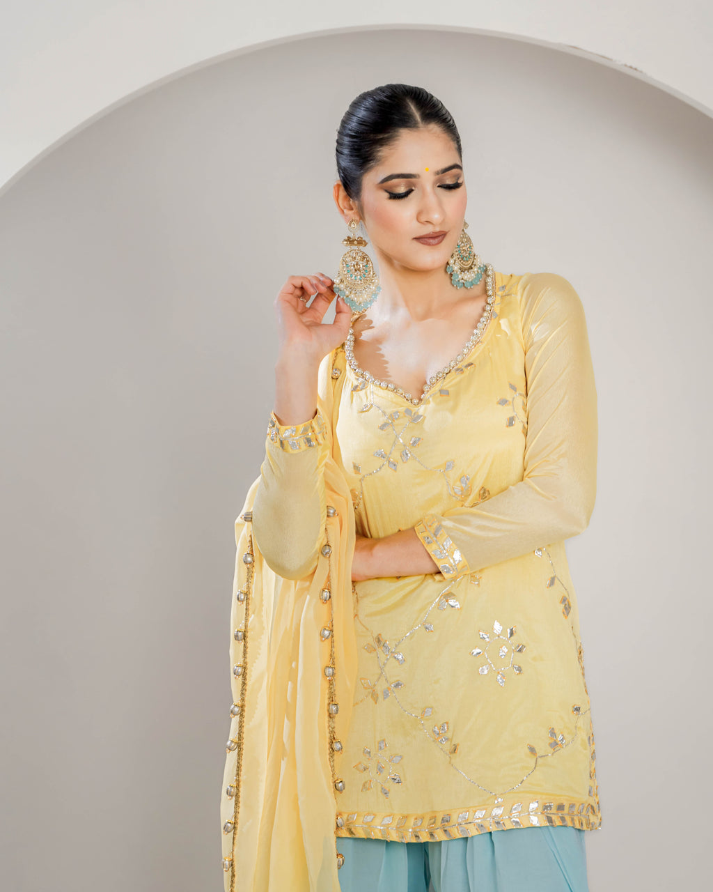 "Seher" Kurta with Farshi Pants
