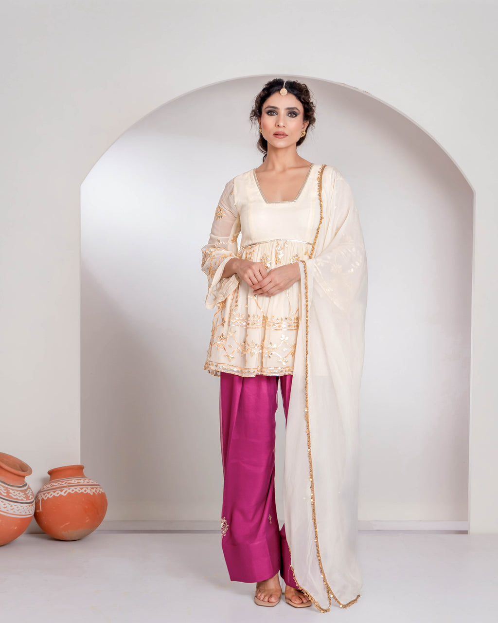 "Ujali" Kurta with Farshi Pants