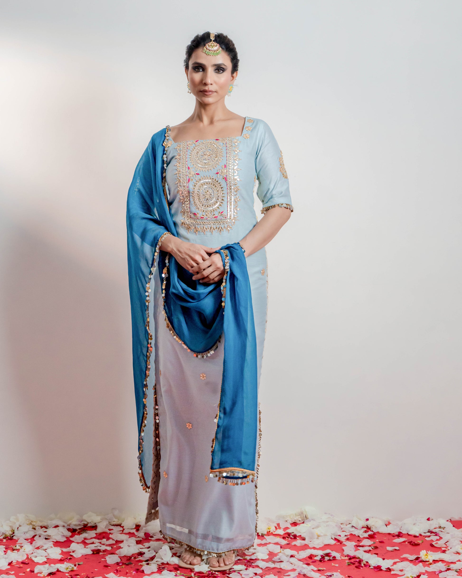 "Neel" Straight Kaftan Dress