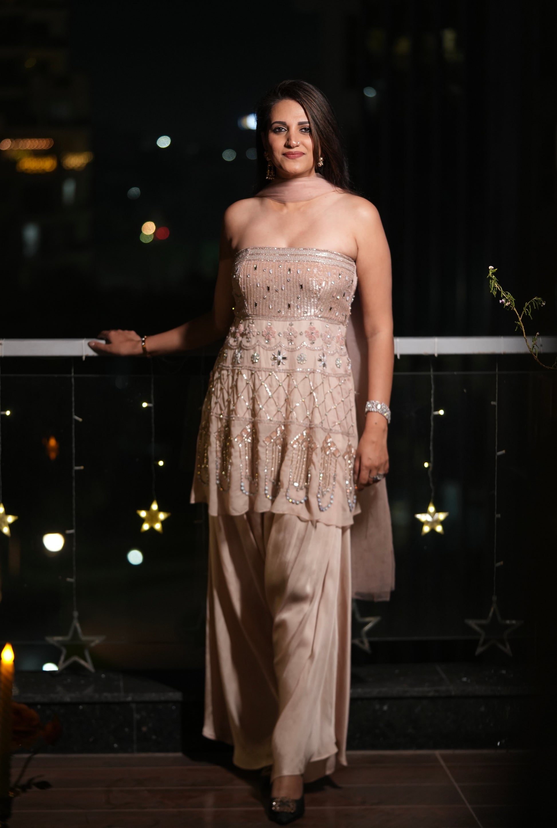 Art Deco Kurti Set