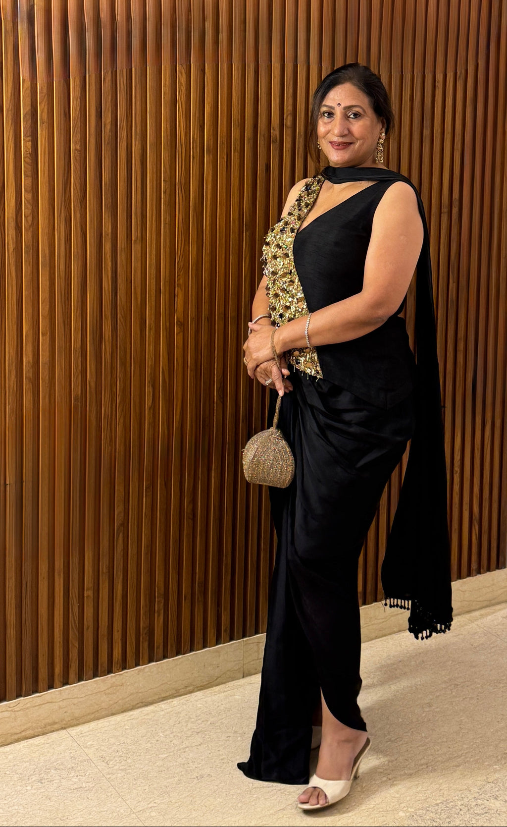 "Bewitched" Draped Saree & Corset Blouse