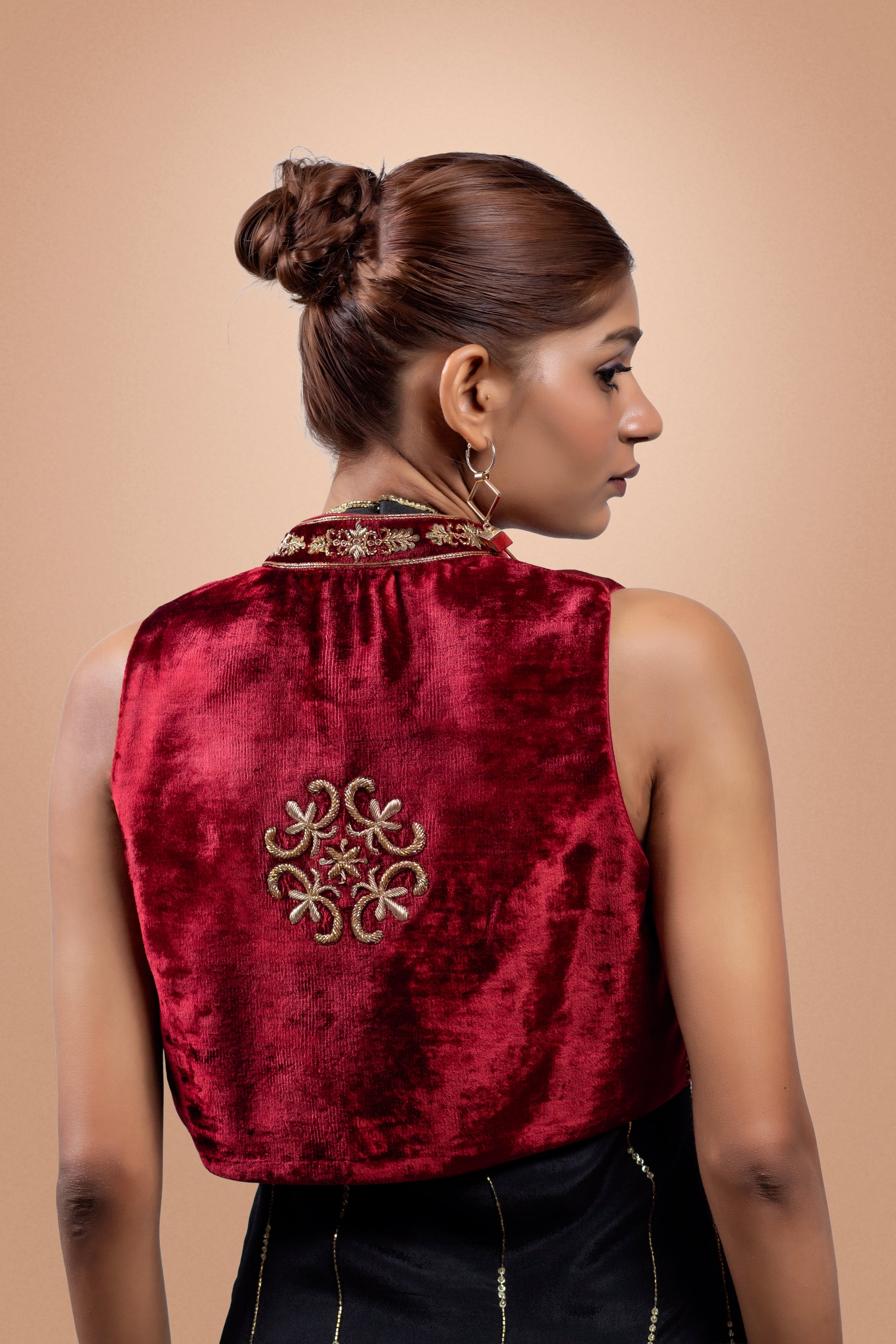 “Haute Bohemian” Bodycon Maxi Dress with Bolero Jacket