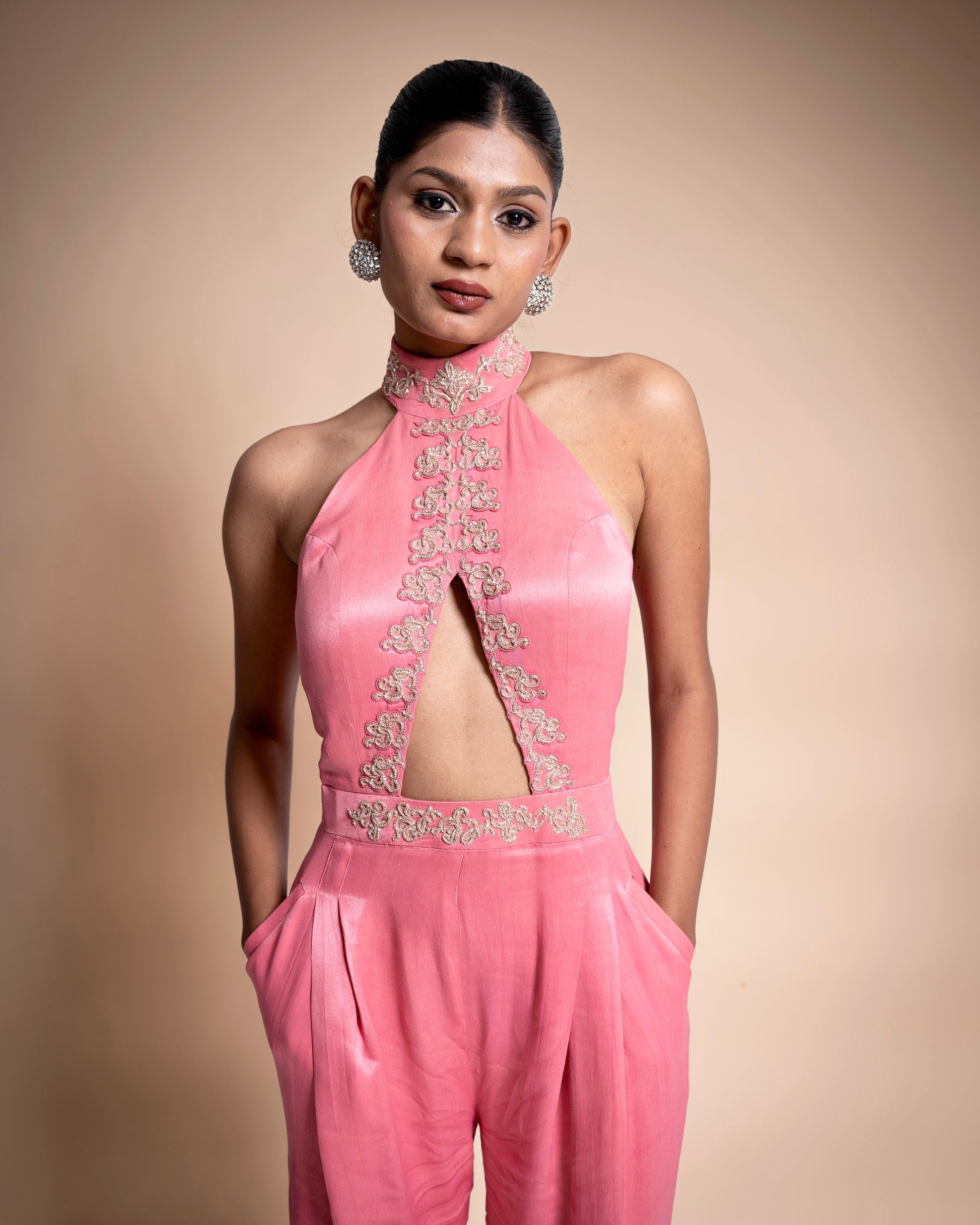 "Midnight at Rose Bar" Jumpsuit