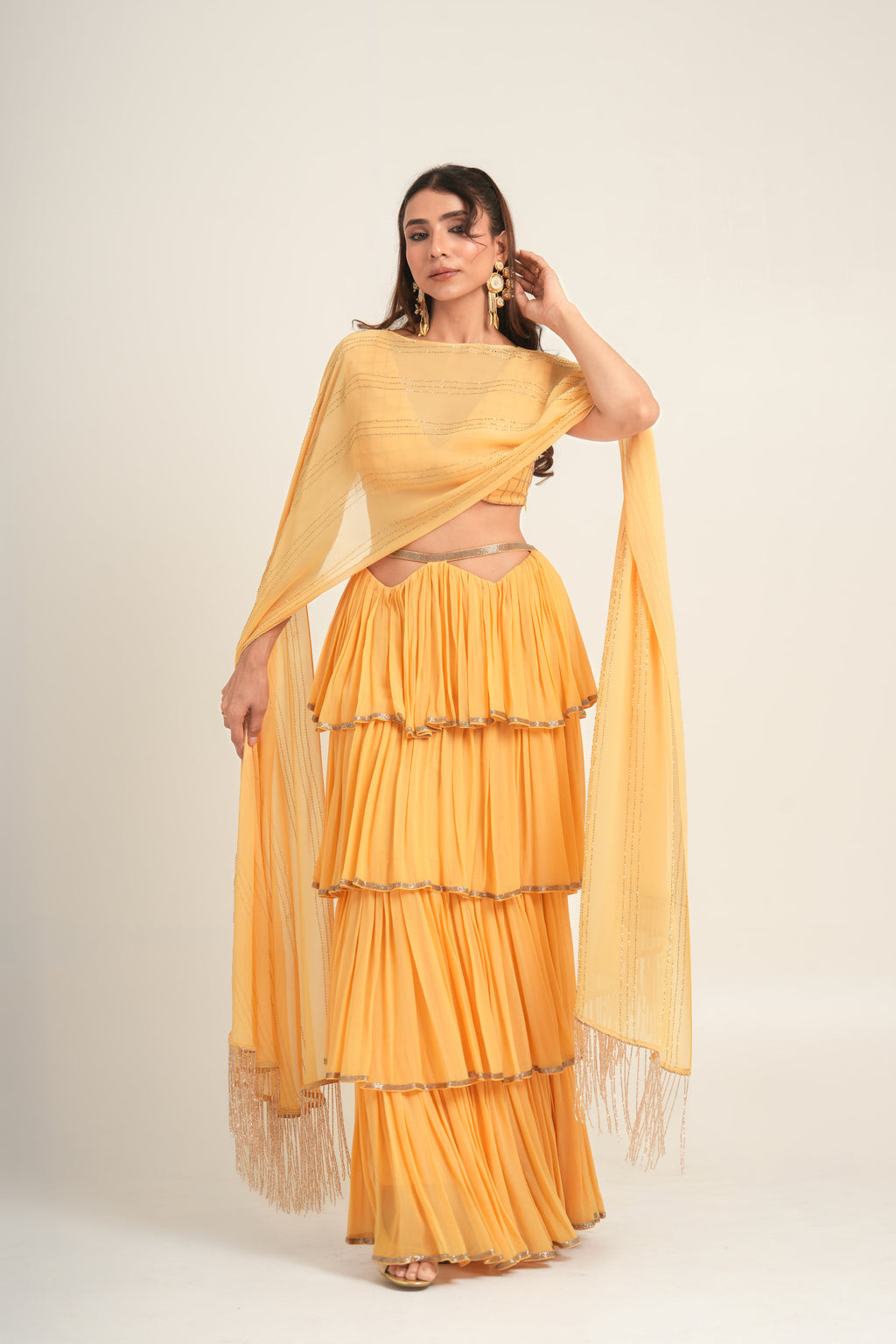 "Marigold Ruffles" 3-Piece Set