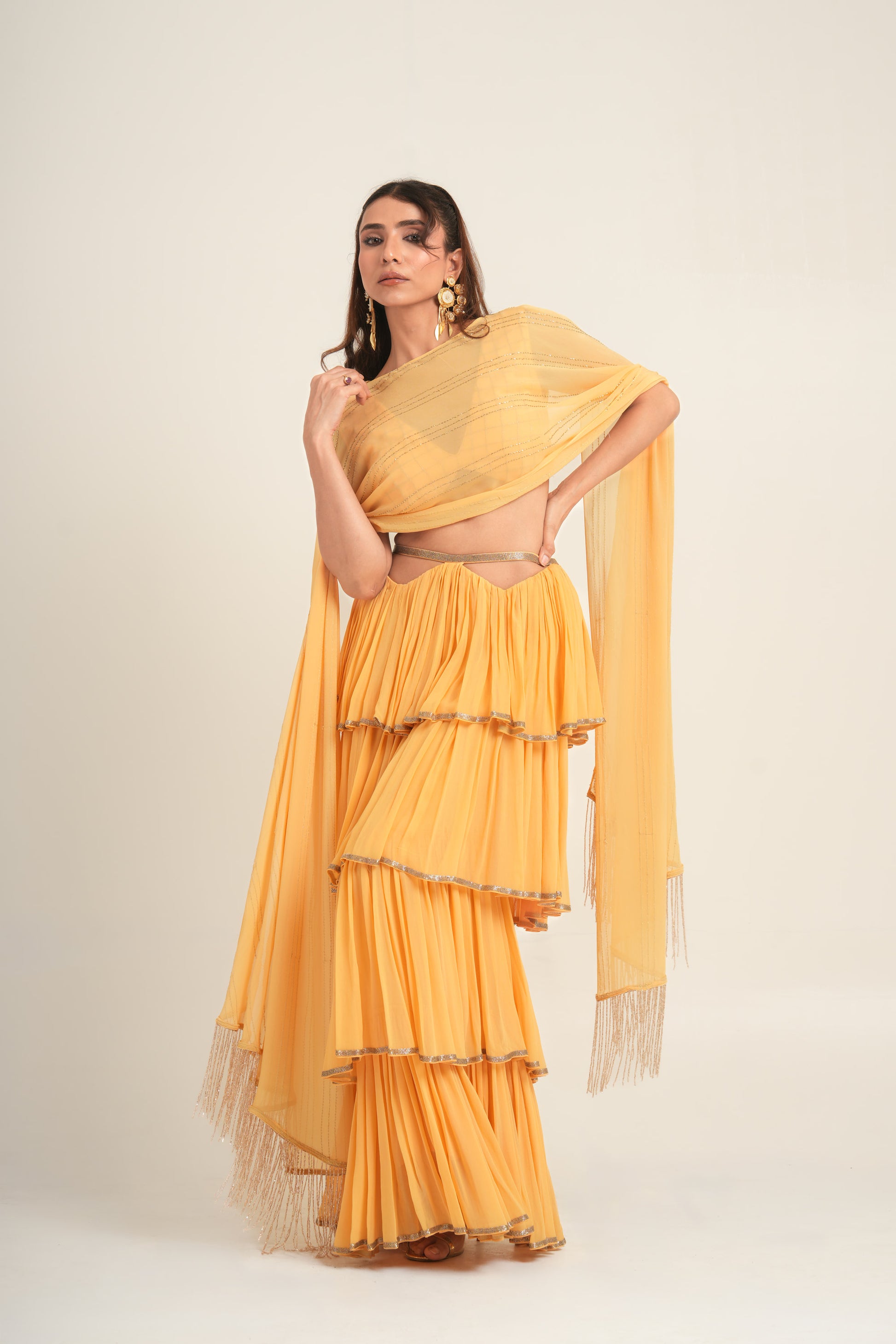 "Marigold Ruffles" 3-Piece Set