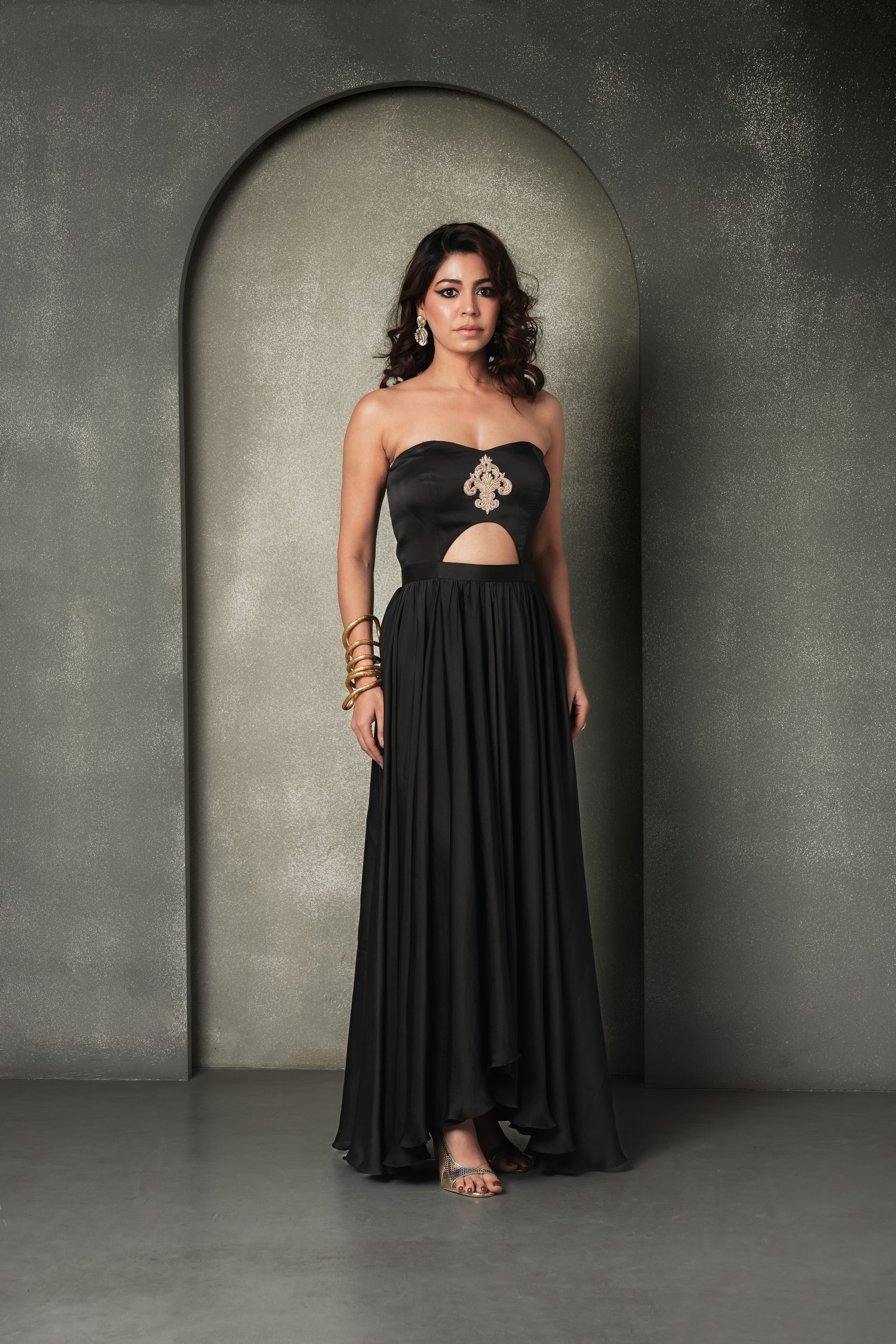 "Black Swan" Cape Tube Dress