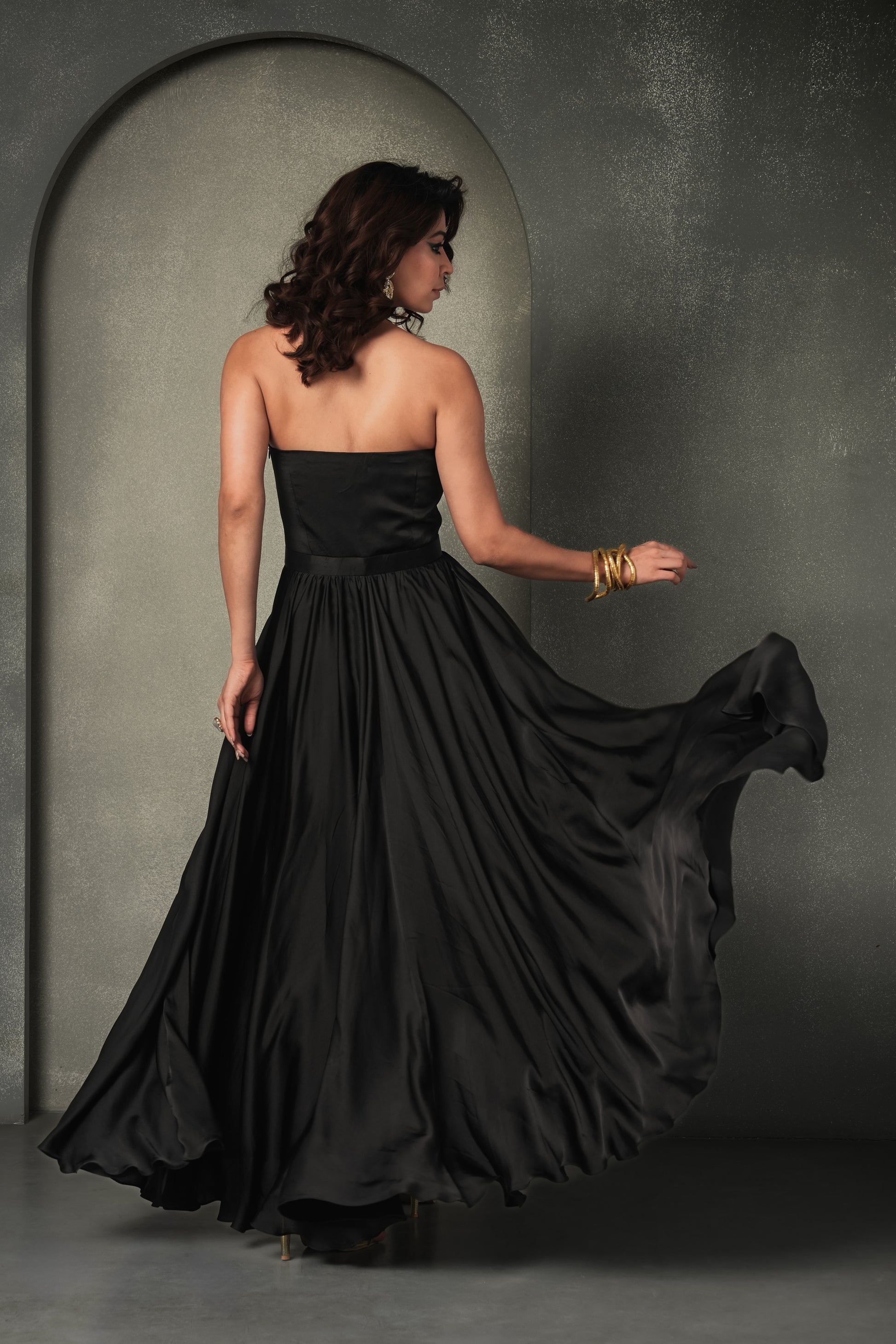 "Black Swan" Cape Tube Dress