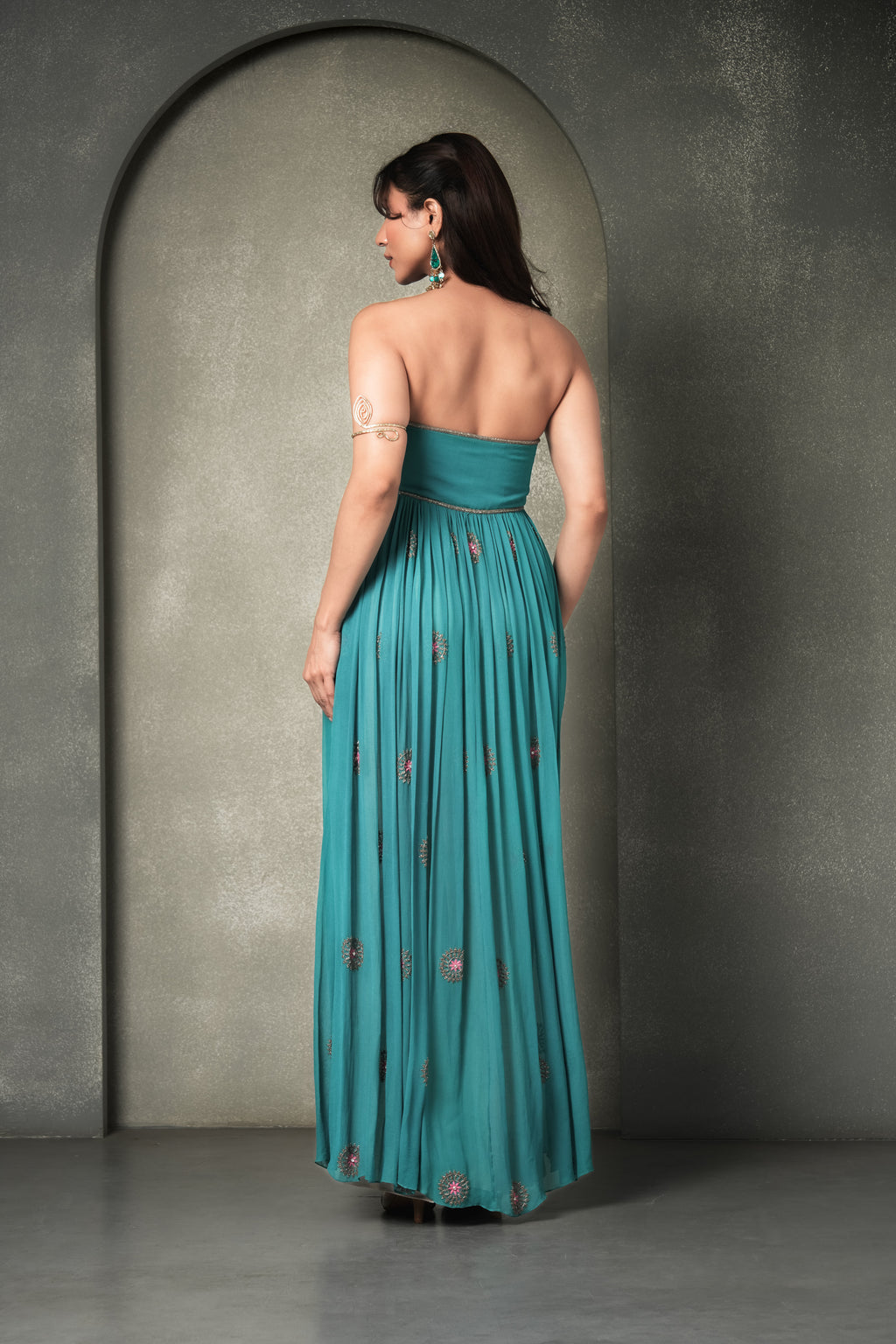 "Blue Laguna" Tube Cape Top