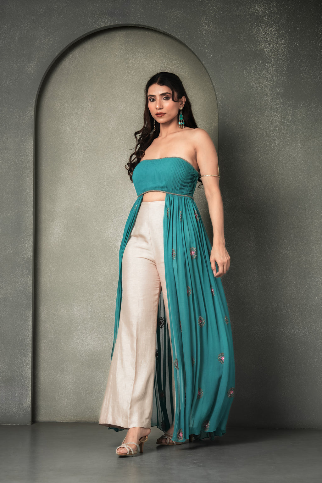 "Blue Laguna" Tube Cape Top