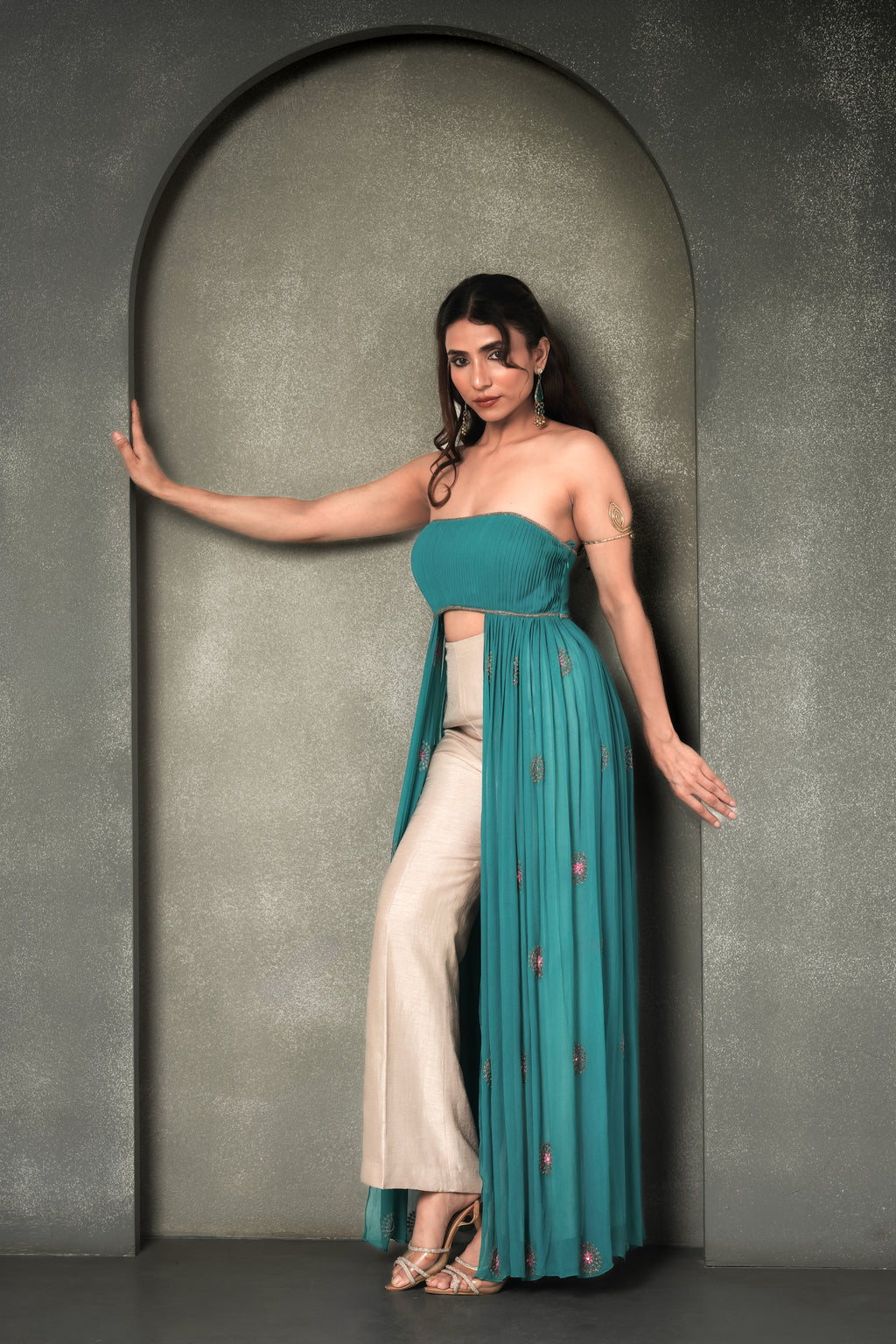 "Blue Laguna" Tube Cape Top