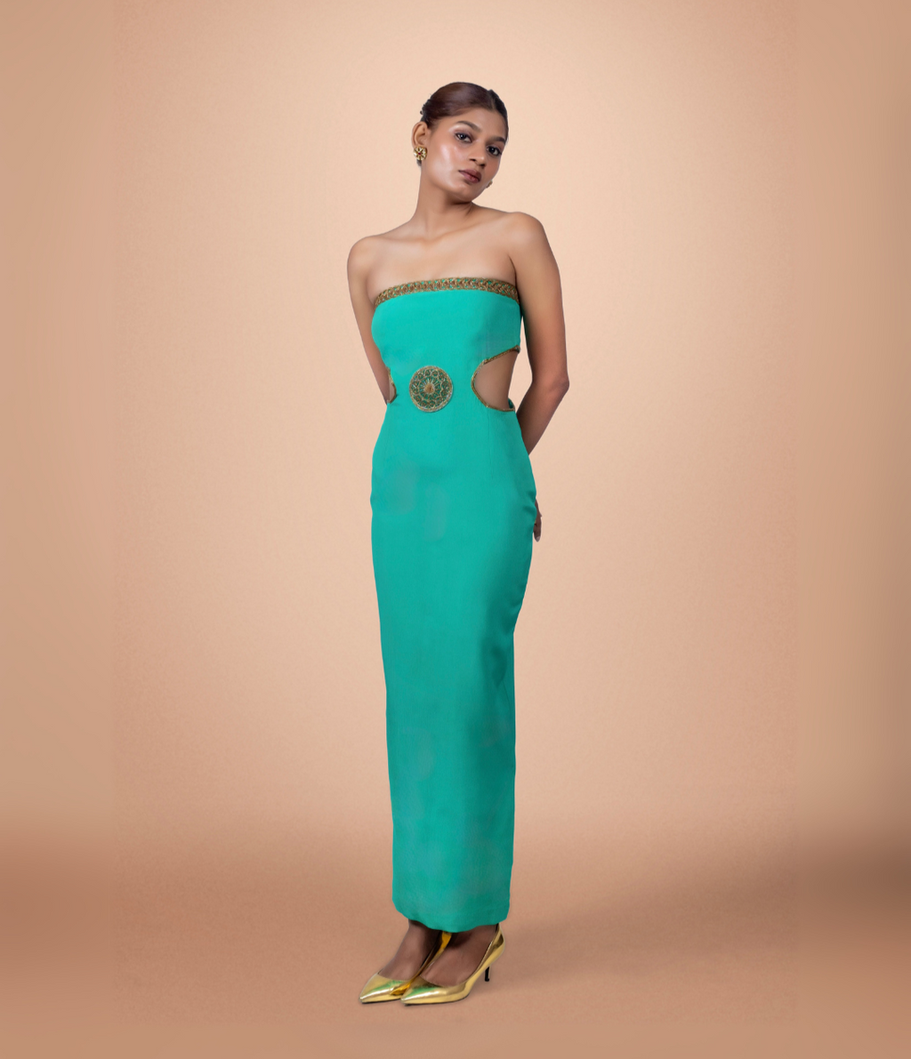 “Queen of the Nile” Sculpted Dress