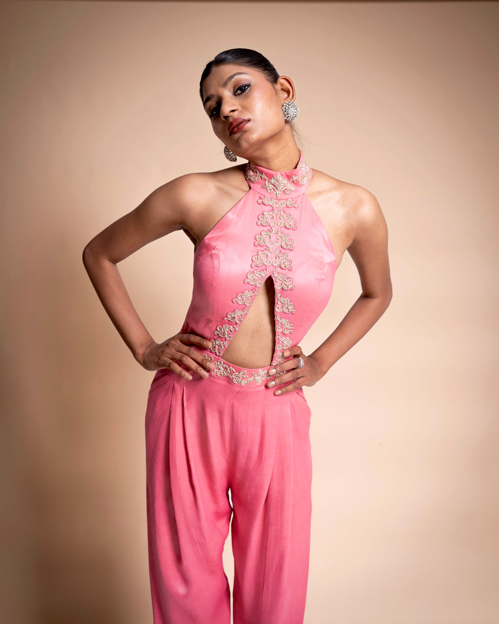 "Midnight at Rose Bar" Jumpsuit