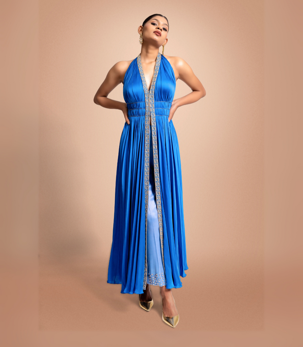 "Lexington Blue" Drape Set