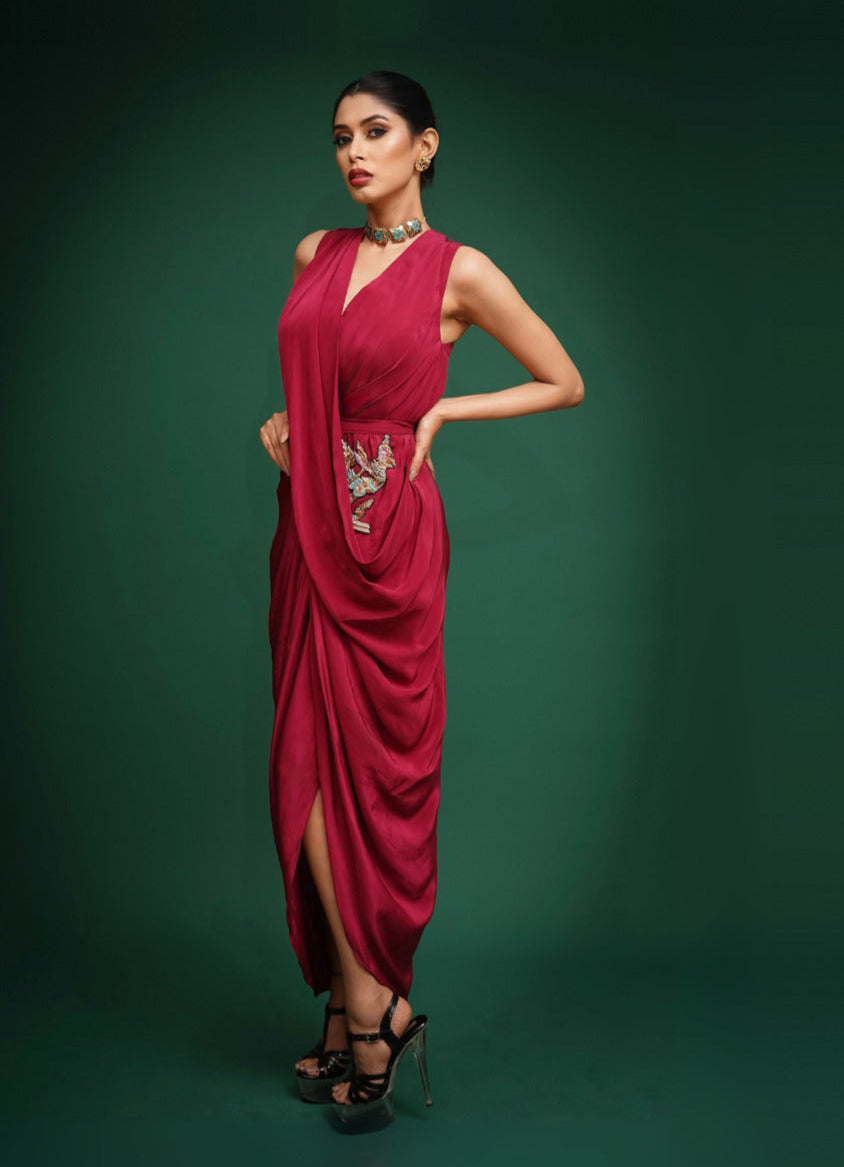 "Garuda" Draped Dress